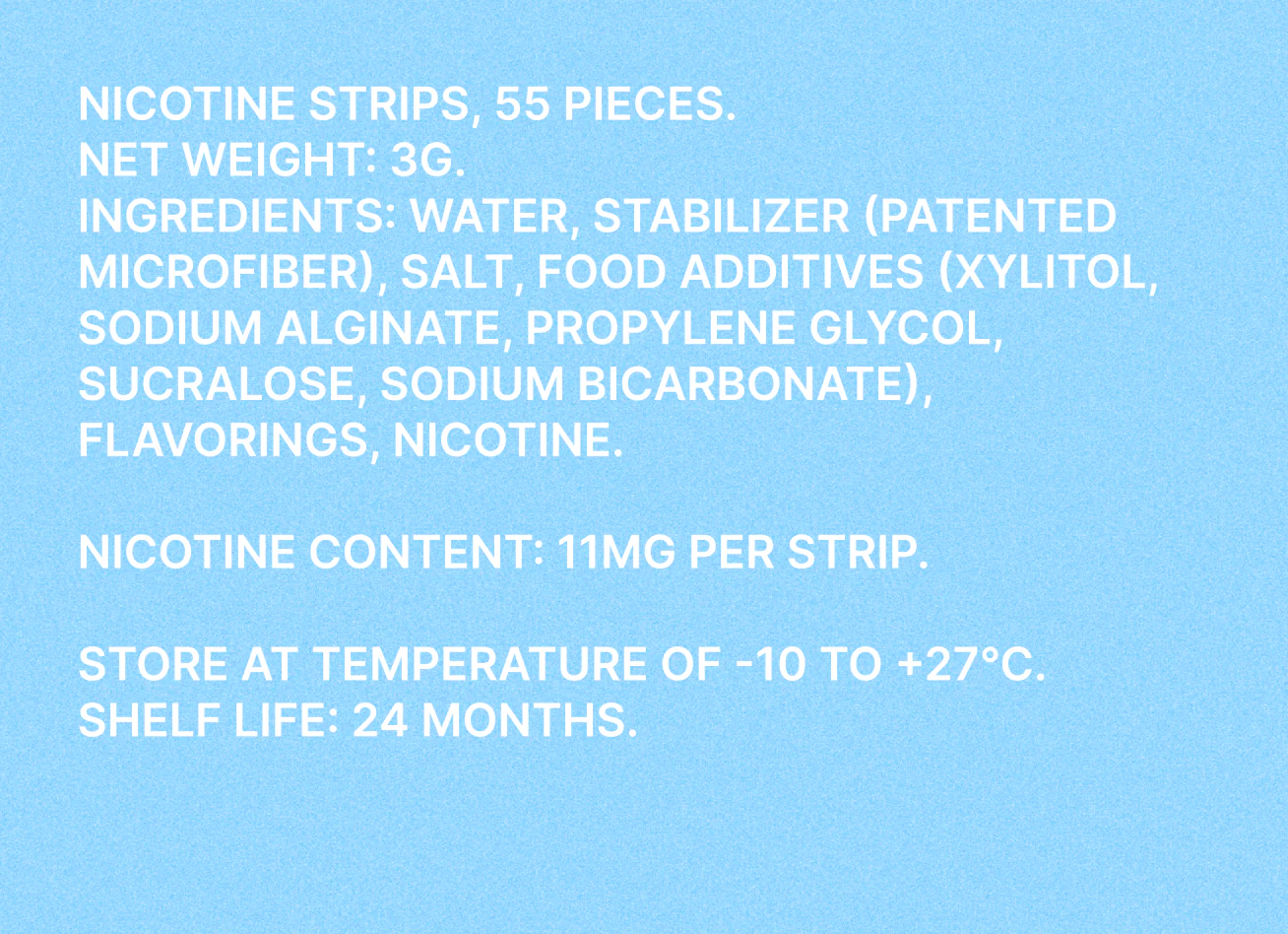 ICEBERG Nicotine Cotton Strips - Black - Image 6