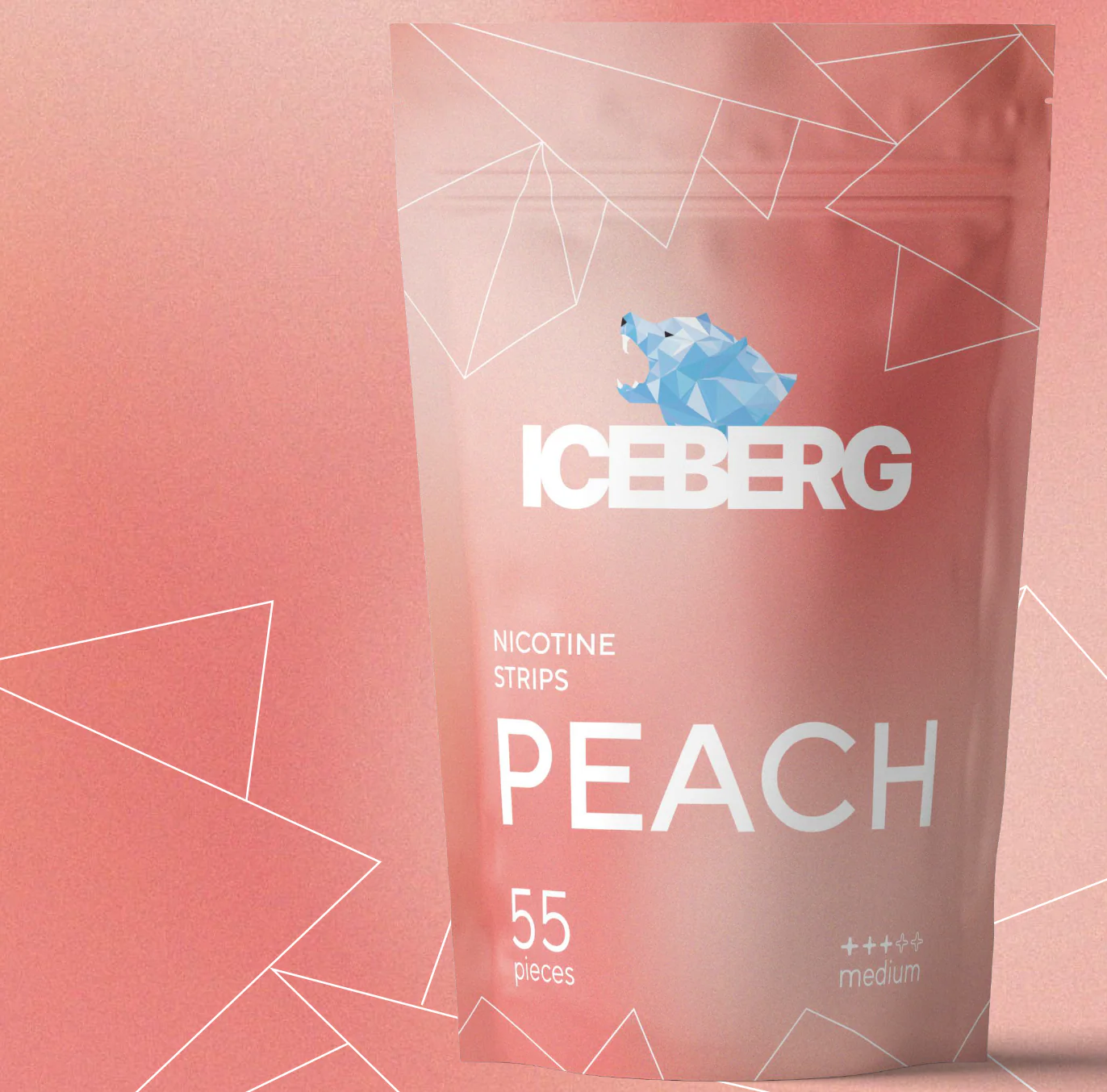 ICEBERG Nicotine Cotton Strips - Peach - Image 3
